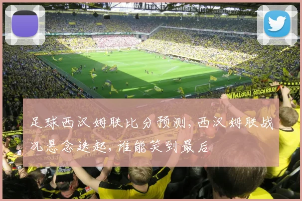 足球西汉姆联比分预测,西汉姆联战况悬念迭起,谁能笑到最后
